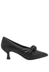 Now Now  N45E Black Knotted Pump 9073