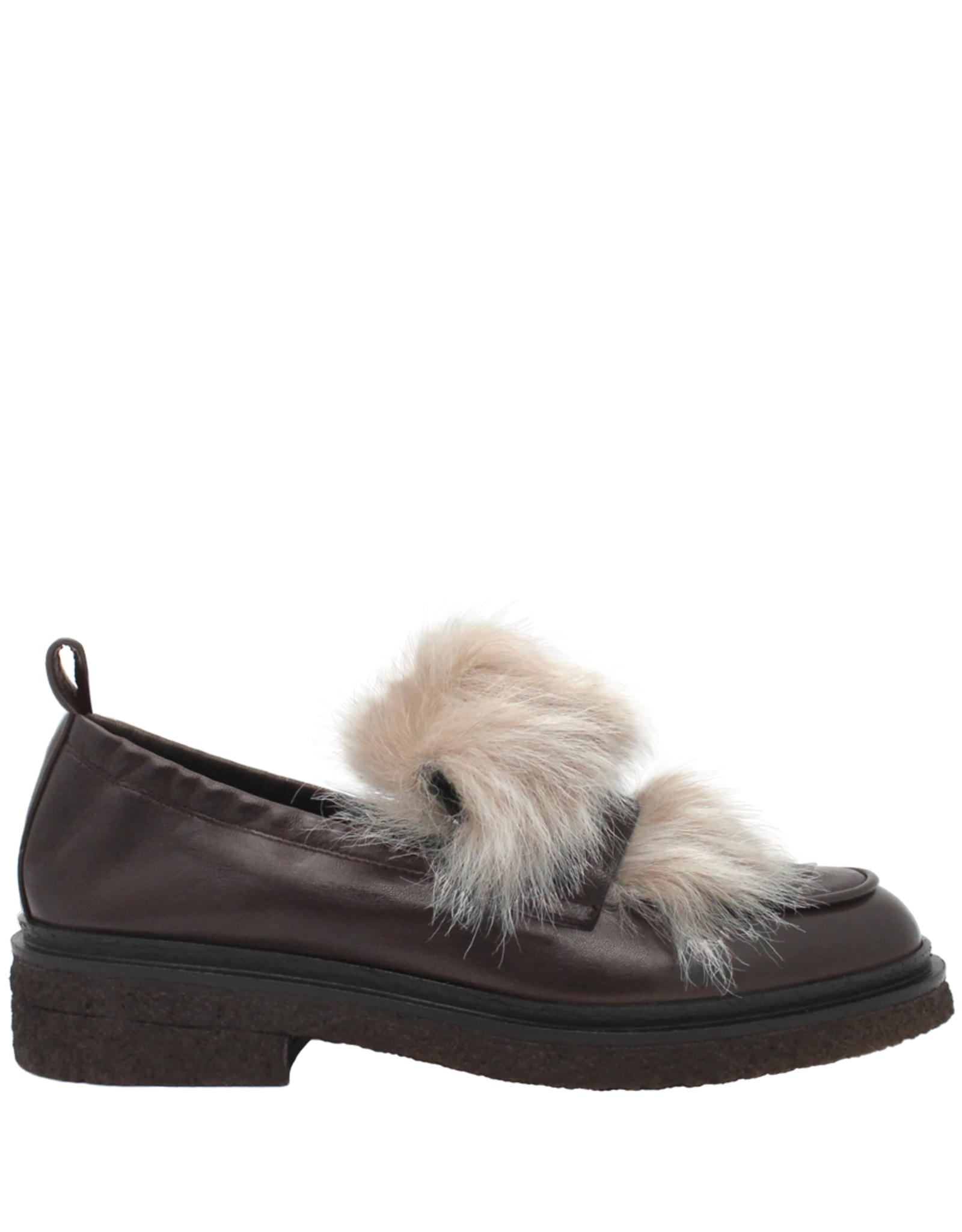 Now Now N44V Brown Loafer Fur Detail 8938