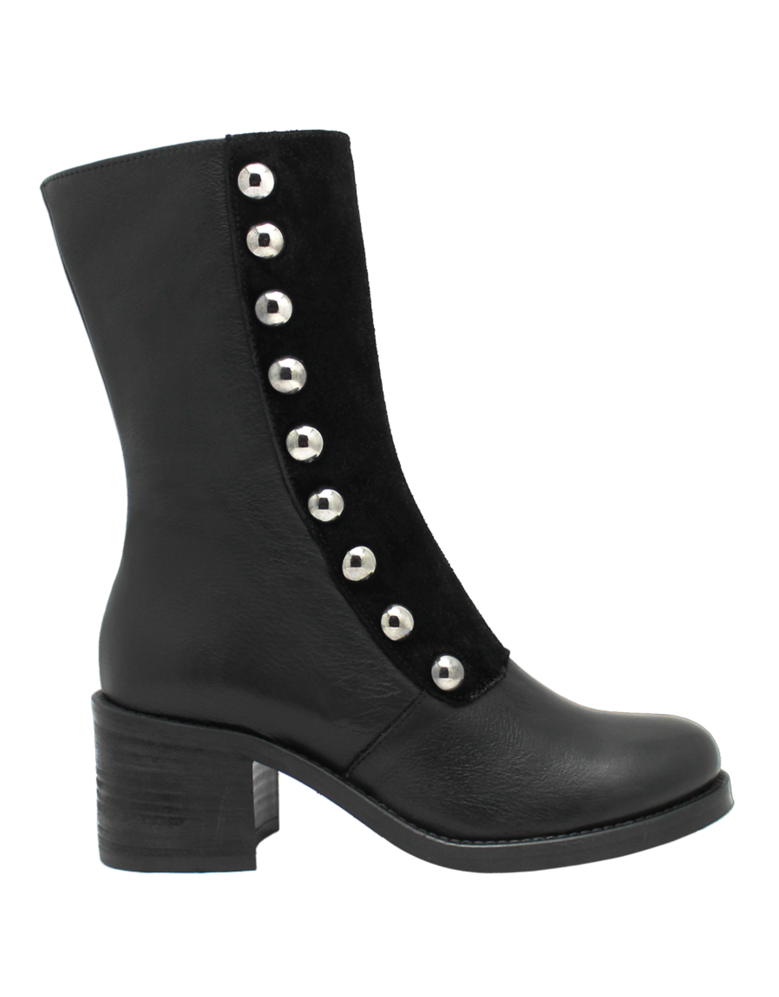 Anis Anis AS5 Black With Suede + Metal Detail Rizzi