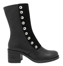Anise Anis AS5 Black With Suede + Metal Detail Rizzi