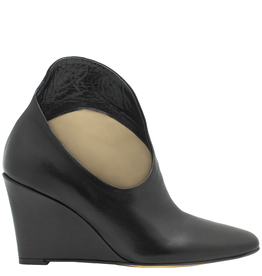 Ixos IS72I Black Point Wedge Shoe Boot Yuko