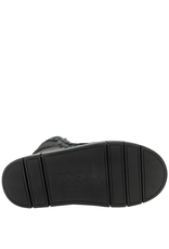 Mou Mou MU2W Black Lambswool Crochet Stitch Boot Sasha