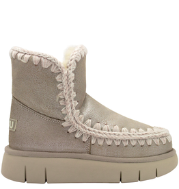 Mou Mou MU2X Metal Lambswool Crochet Stitch Boot Sasha