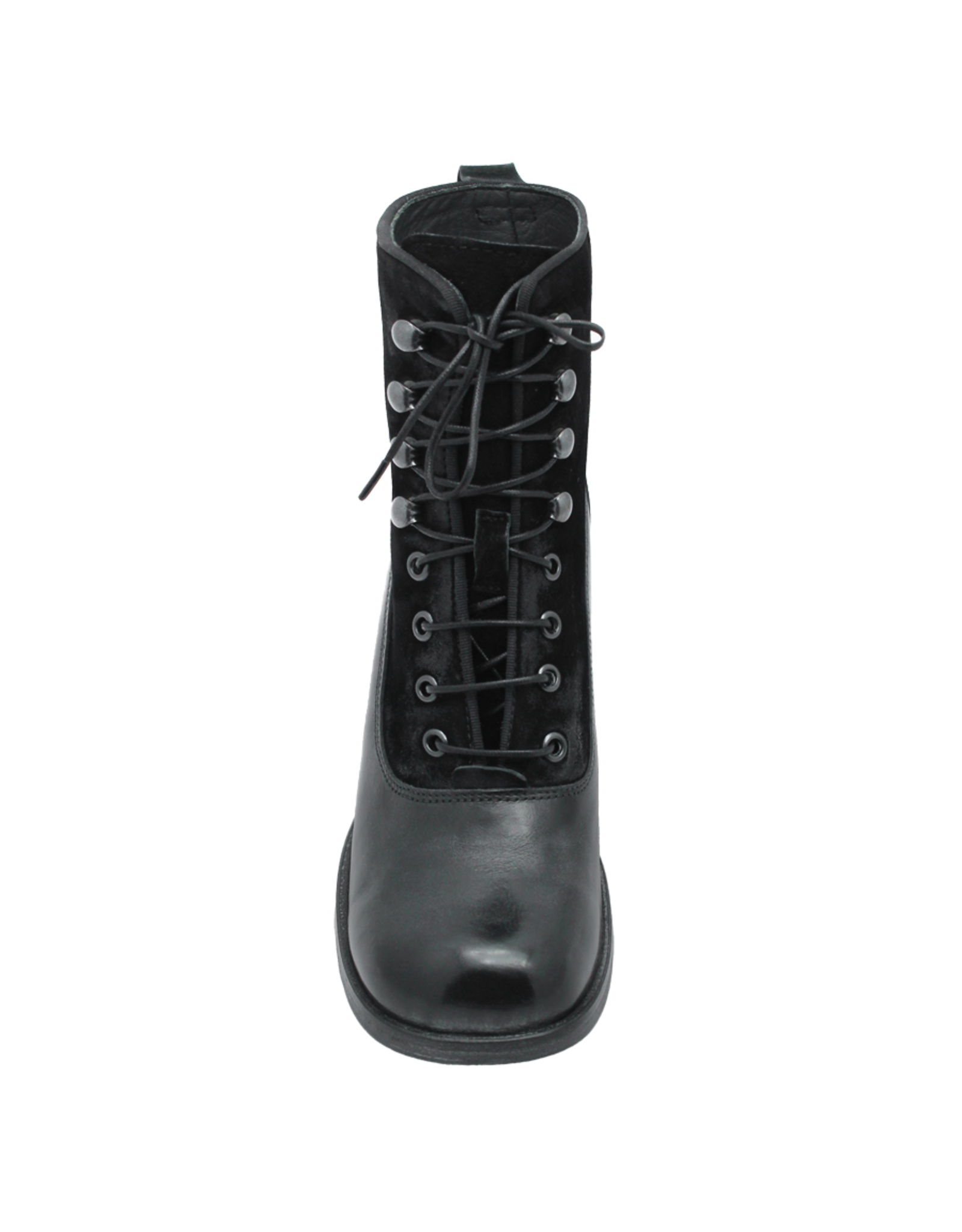 Moma Moma MA11P Black Lace-Up Boot Mallory