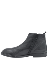 Moma Moma MA11R Black Flat Ankle Boot Tierna