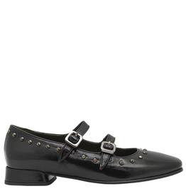 Laura Bellariva LauraBellariva LB3U Black Pat 2 Buckle MaryJane 9712
