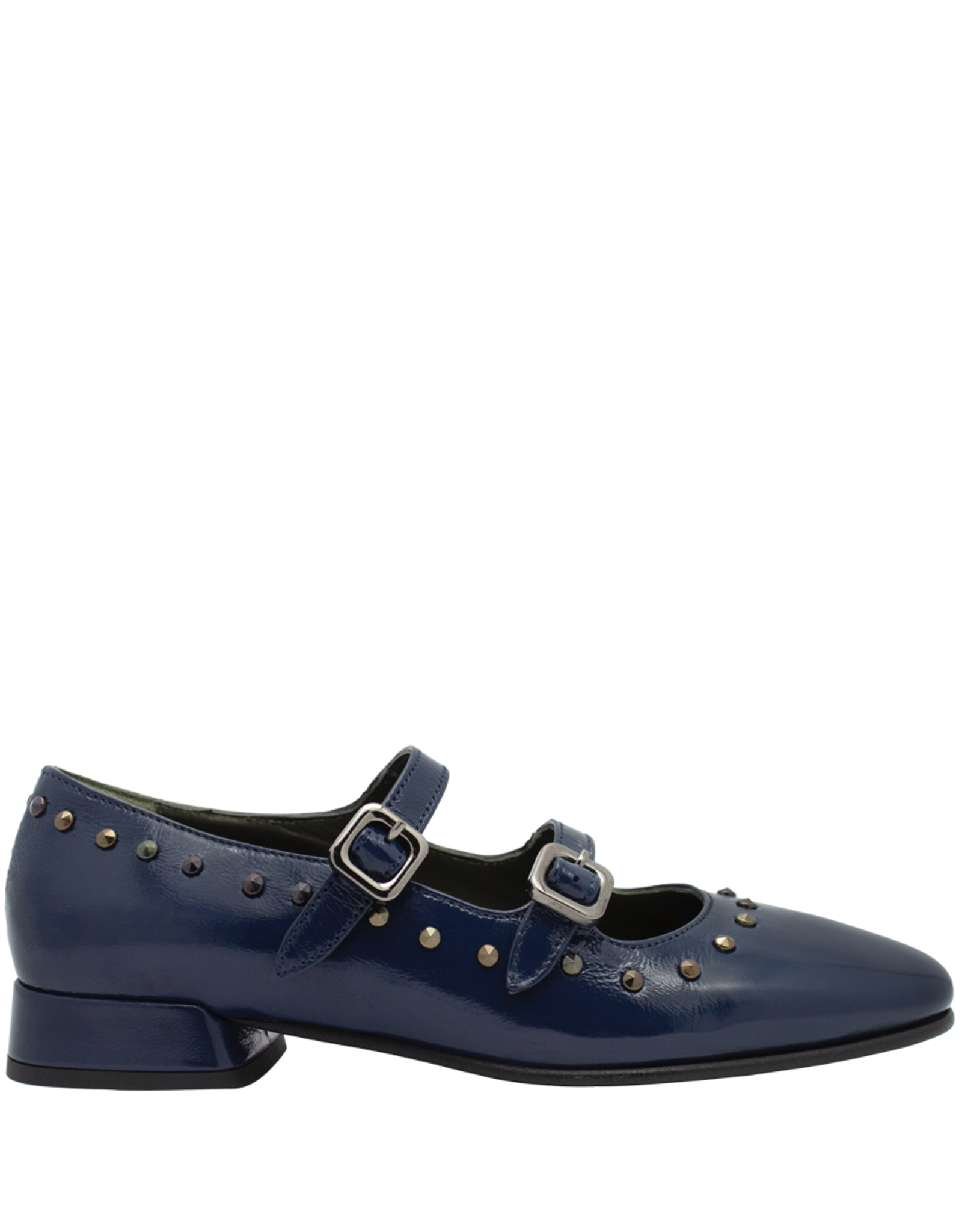 Laura Bellariva LauraBellariva LB3V Blue Pat 2 Buckle MaryJane 9712