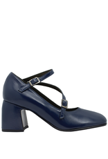 Laura Bellariva LauraBellariva LB3W Blue Patent  Pump 9722