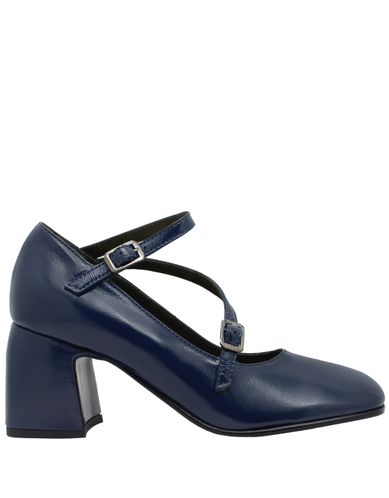 Laura Bellariva LauraBellariva LB3W Blue Patent  Pump 9722
