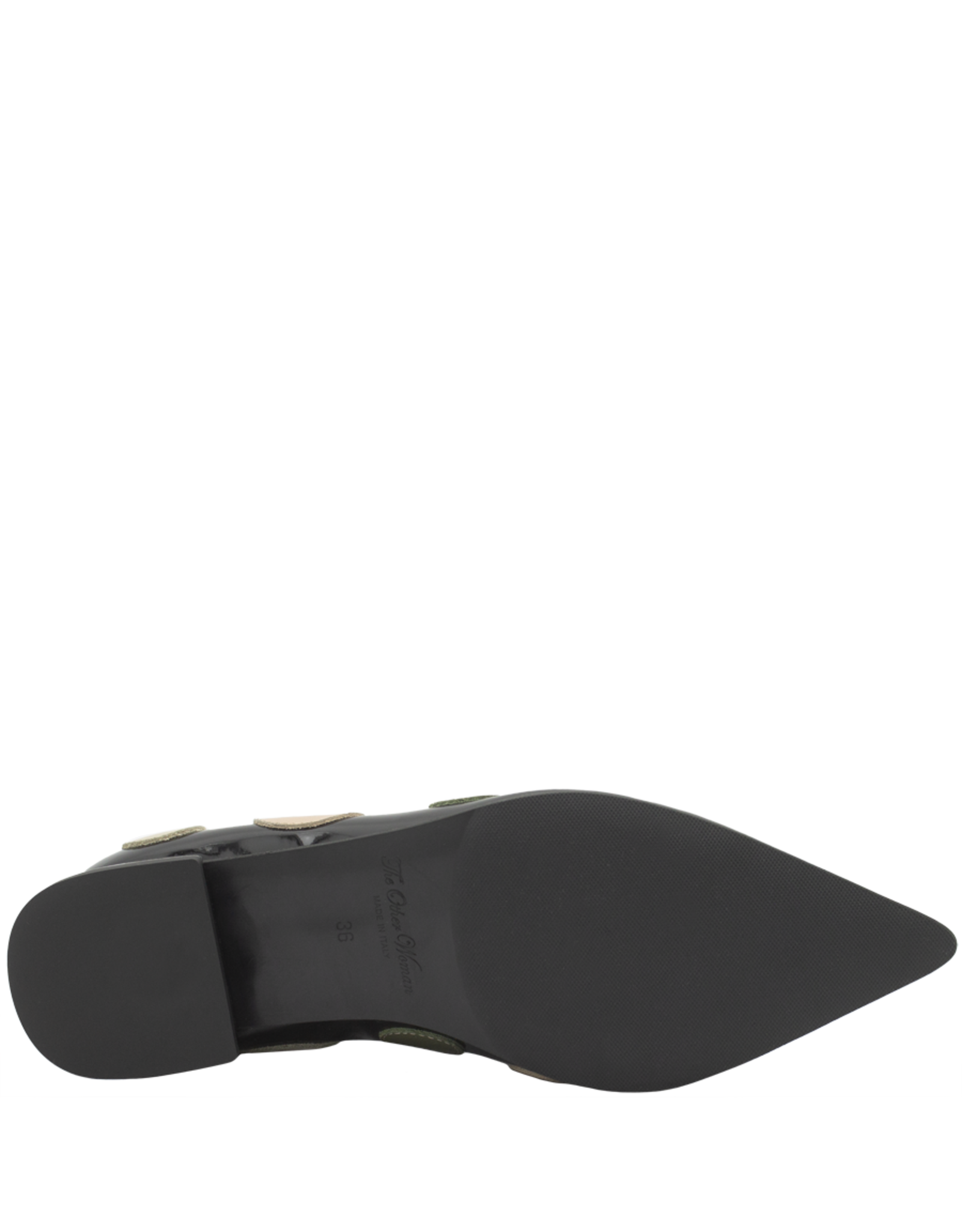 OtherWoman OtherWoman OW1 Black Pat Ballerina W/Dots  Obed