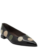OtherWoman OtherWoman OW1 Black Pat Ballerina W/Dots  Obed
