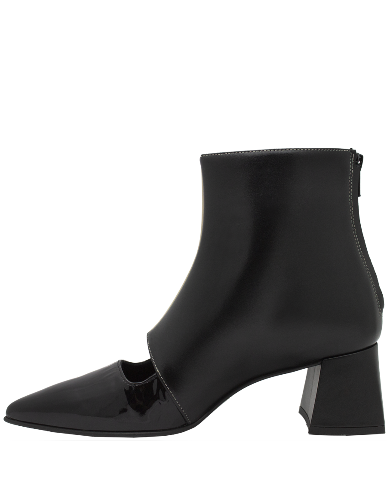 OtherWoman OtherWoman OW1B Black Ivory Pump Boot Opal