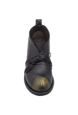 LeRuemarcel LeRuemarcel LR1S Black Lace-Up Gold Patina Toe Boot Rachel