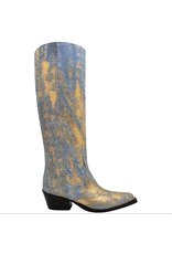 Now Now N45J Gold With Denim Cowboy Boot 8348