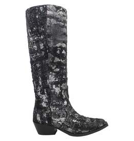 Now Now N45K Black With Silver Cowboy Boot 8348
