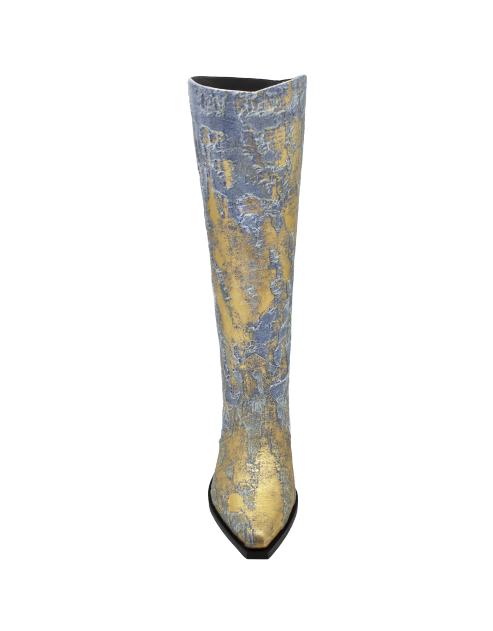 Now Now N45J Gold With Denim Cowboy Boot 8348