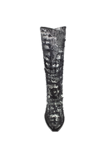 Now Now N45K Black With Silver Cowboy Boot 8348