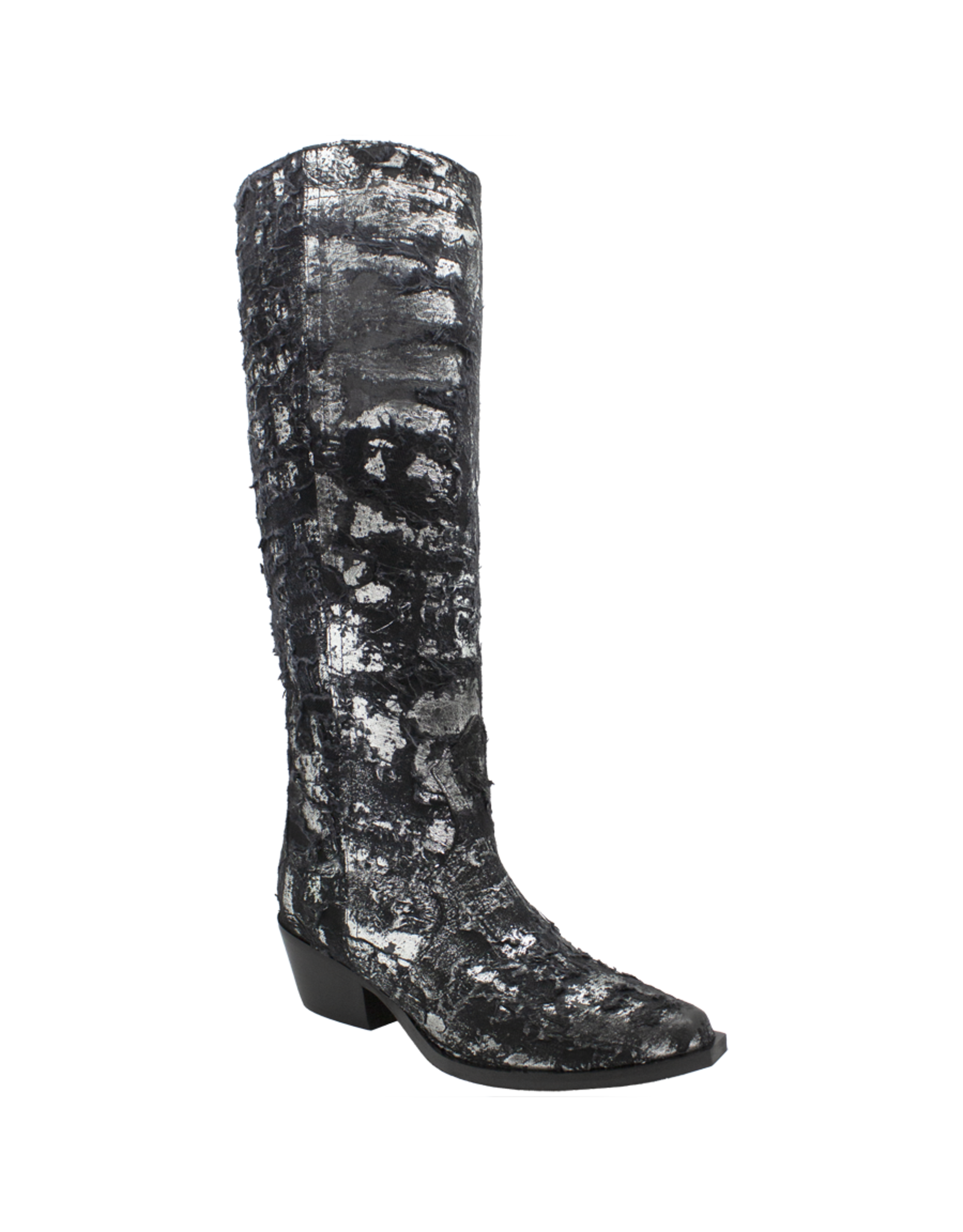 Now Now N45K Black With Silver Cowboy Boot 8348