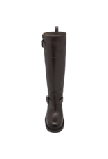 ElenaIachi ElenaIachi EI58X Brown Knee Boot Moto Detail Selin