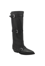 ElenaIachi ElenaIachi EI58Y Black Point Toe Adjustable Knee Boot Suri