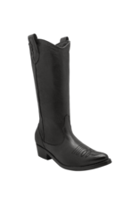 History541 History HF2M Black Mid Calf  With Zipper Jamie