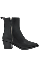 Halmanera Halmanera H48I Black Double Zipper Point Toe Boot Tace
