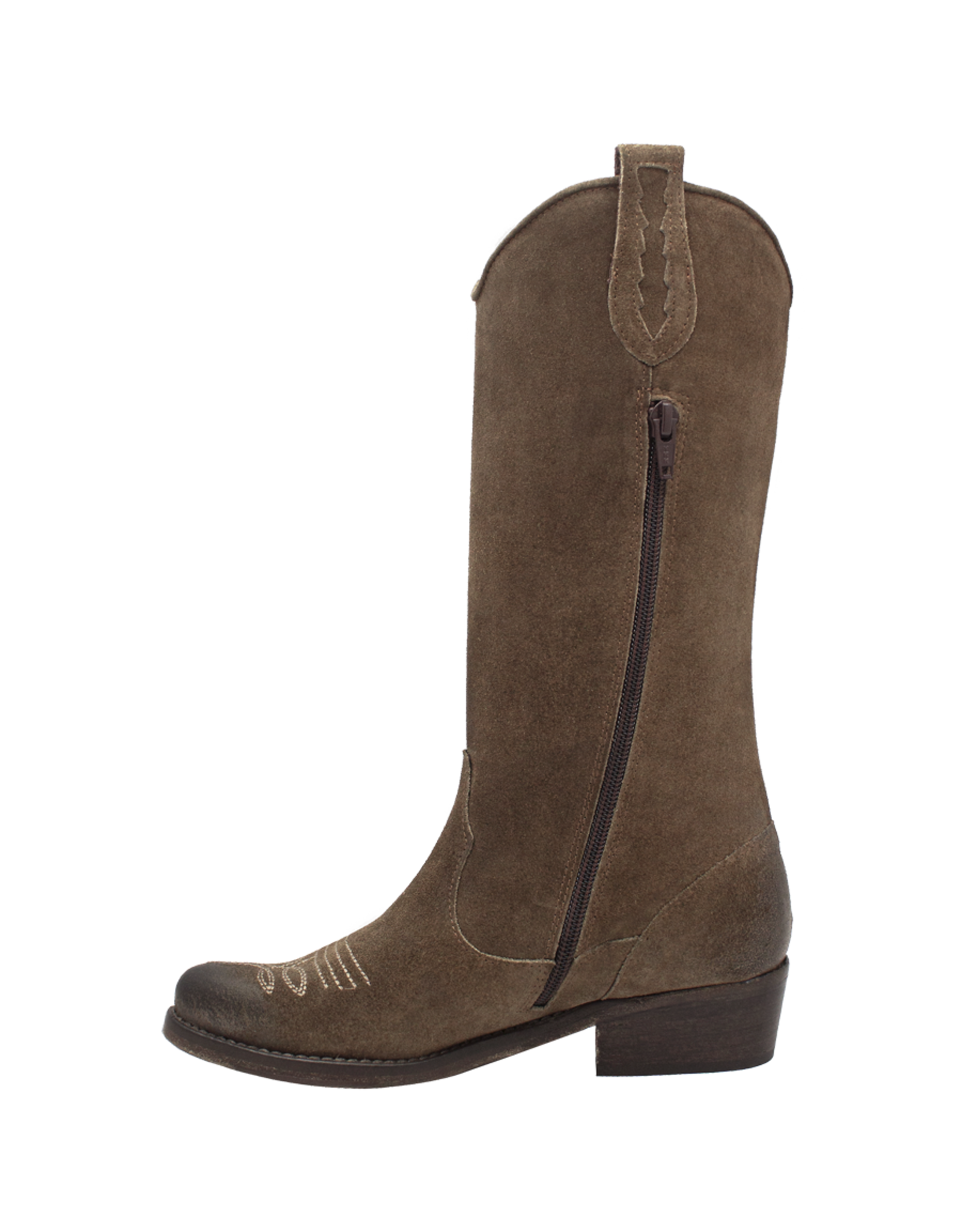 History541 History HF2L Mud Suede Mid Calf With Zipper Jan