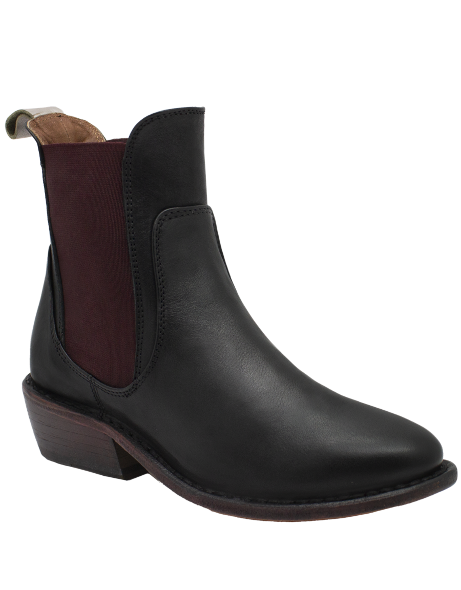 Fiorentini+Baker Fiorentini+Baker FB91R Black Chelsea With Bordo Elastic Reese