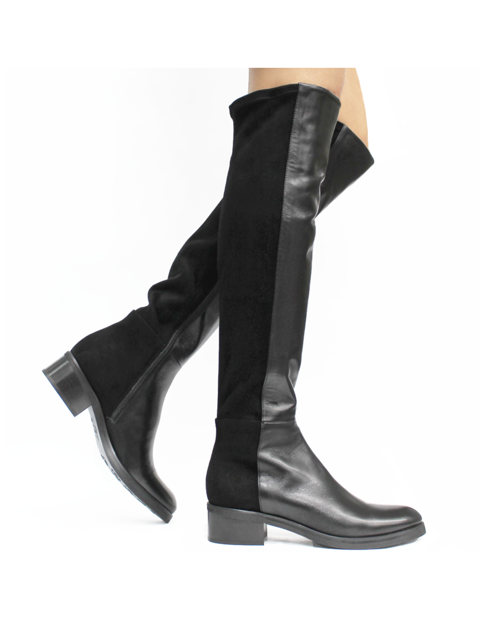 Le Pepe Black Over the Knee Boot 1508