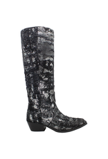 Now Now N45K Black With Silver Cowboy Boot 8348