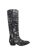 Now Now N45K Black With Silver Cowboy Boot 8348