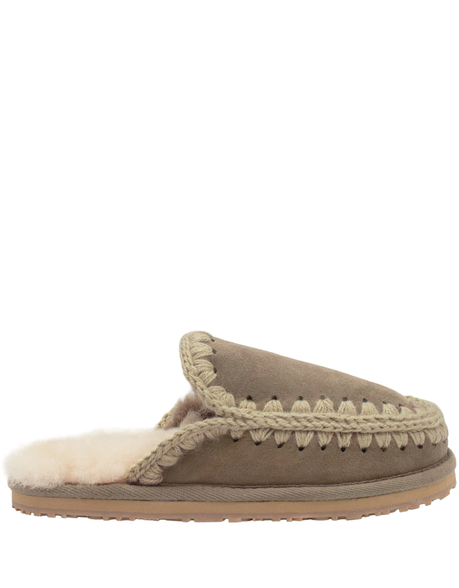 Mou Mou MU2U Grey Lambswool Mule Dutch