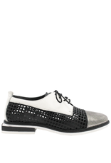 LeBohemien LeBohemien LB1M Black Laser Oxford With Metal  Detail Fedi