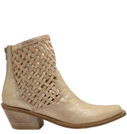 Now Now N45L Gold Western Boot With Woven Panels 9130