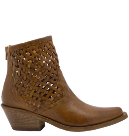 Now Now N45N Wood Western Boot With Woven Panels 9130