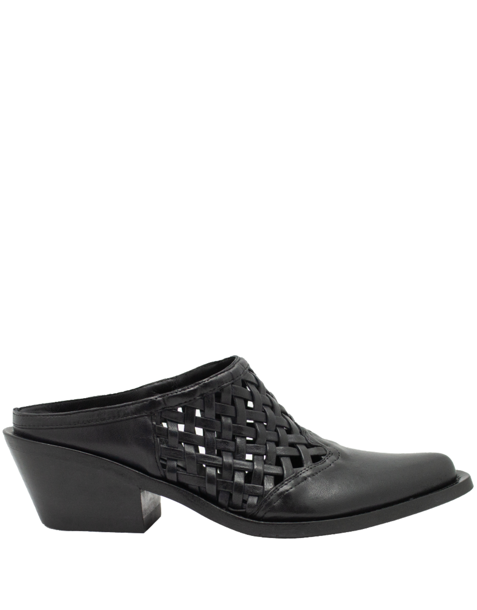 Now Now N45O Black Woven Mule 9132