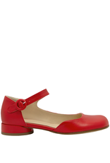 Now Now N45T Red Asymmetric Flat Mary Jane 9143