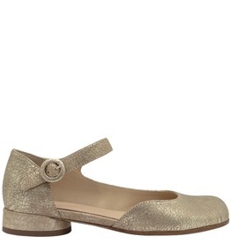Now Now N45S Gold  Asymmetric Flat Mary Jane 9143