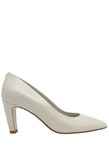 Halmanera Halmanera H49E Off White Glaze Mid Heel Pump 4008