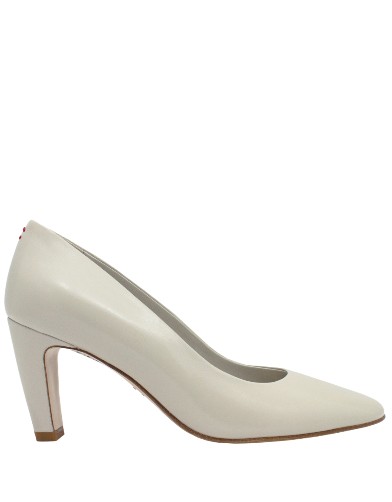 Halmanera Halmanera H49E Off White Glaze Mid Heel Pump 4008