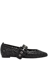 Halmanera Halmanera H49G Black Lazer Flat Mary Jane 4009