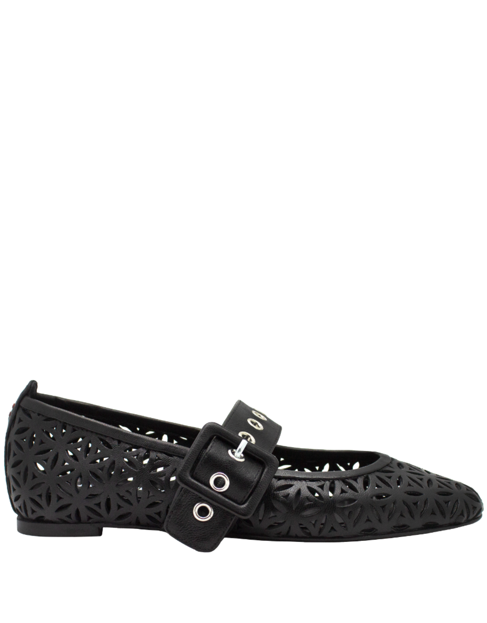 Halmanera Halmanera H49G Black Lazer Flat Mary Jane 4009