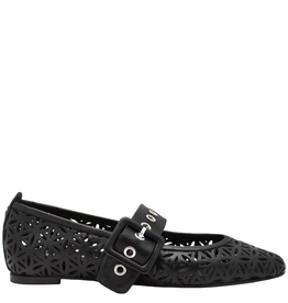 Halmanera Halmanera H49G Black Lazer Flat Mary Jane 4009