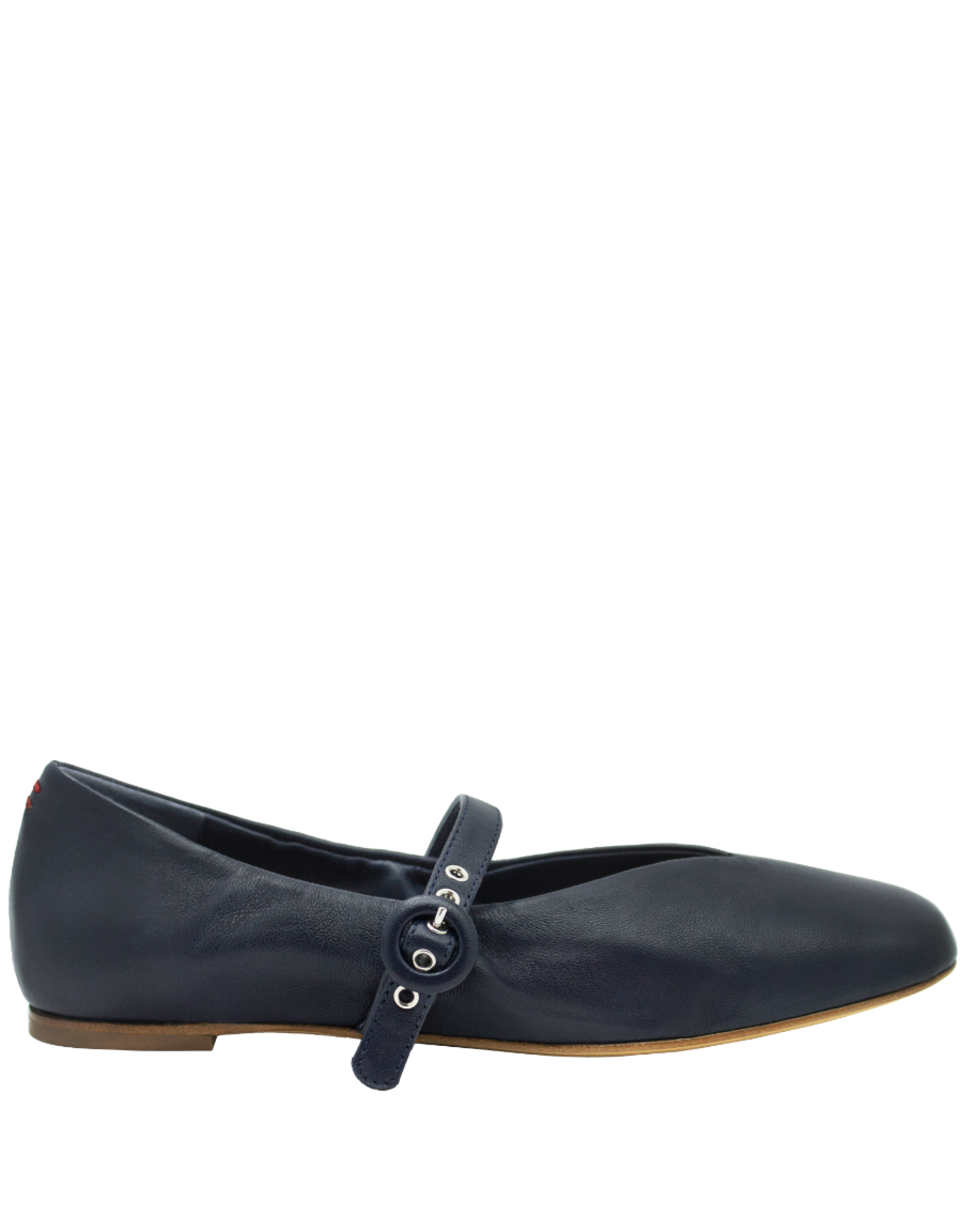 Halmanera Halmanera H49K Navy Square Toe Mary Jane Flat 4013