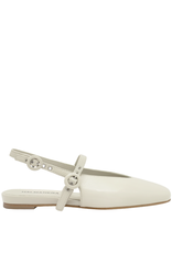 Halmanera Halmanera H49M OffWhite Glaze Sling Mary Jane Flat 4014