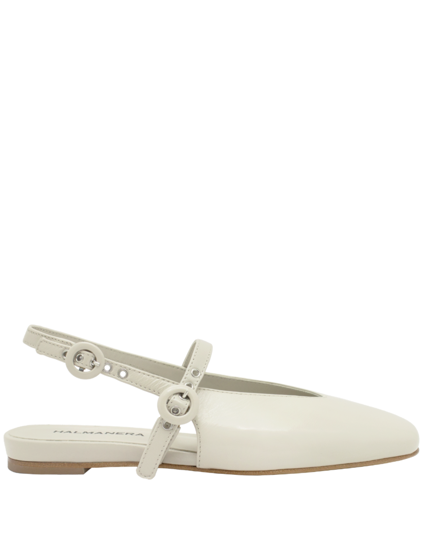 Halmanera Halmanera H49M OffWhite Glaze Sling Mary Jane Flat 4014