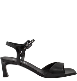 Halmanera Halmanera H49Q  Black Glaze Strap Sandal 4017