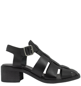 Moma Moma MA11S Black Sling Fisherman Sandal 3454