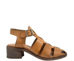 Moma MA11T Tan Sling Fisherman Sandal 3454 - Head Start Shoes