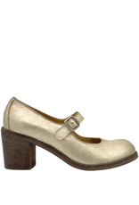 Moma Moma MA11X Pale Gold Medium Heel Mary Jane 4651